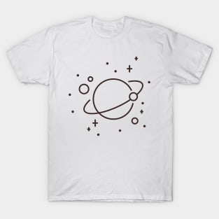 Ringed Planet Line T-Shirt